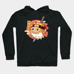 Japanese Samurai Blowfish Hoodie